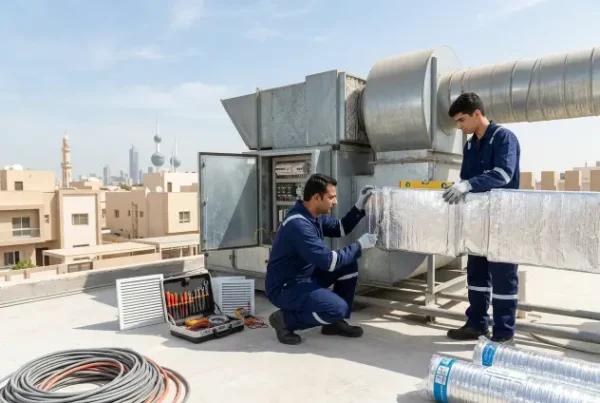 تأسيس تمديدات دكتات تهوية مركزية قسيمة جديدة الكويت