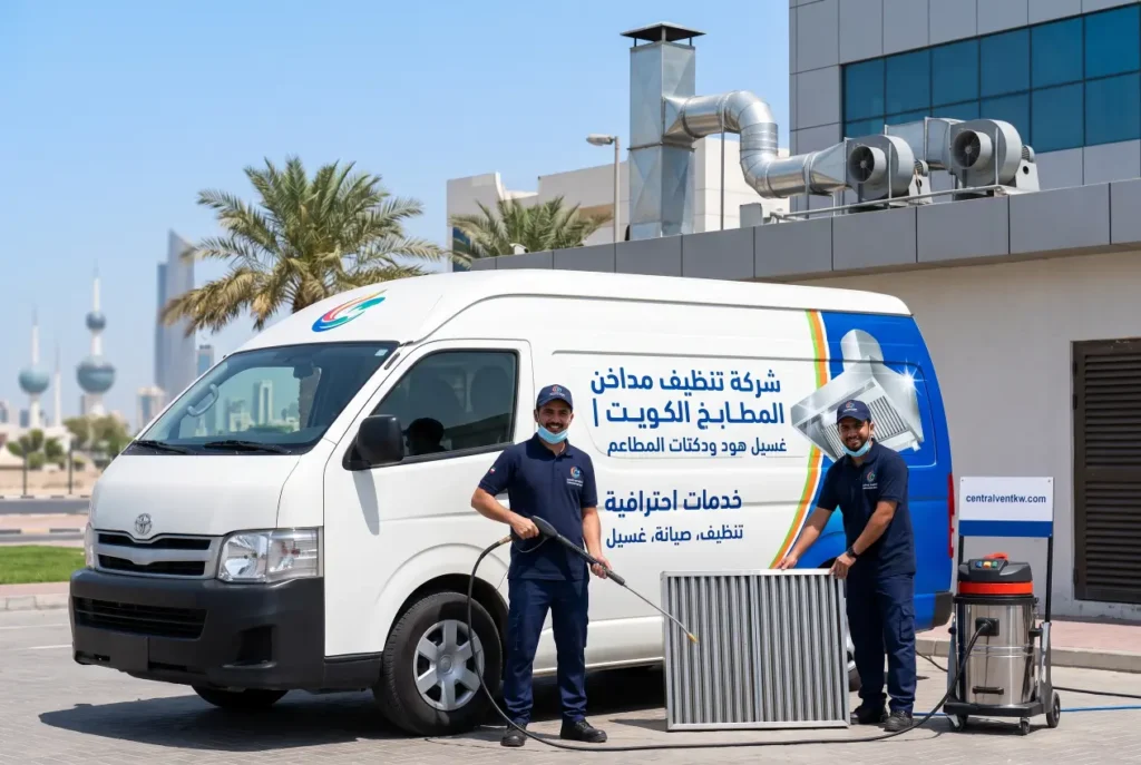 شركة تنظيف مداخن المطابخ الكويت وغسيل هود ودكتات المطاعم